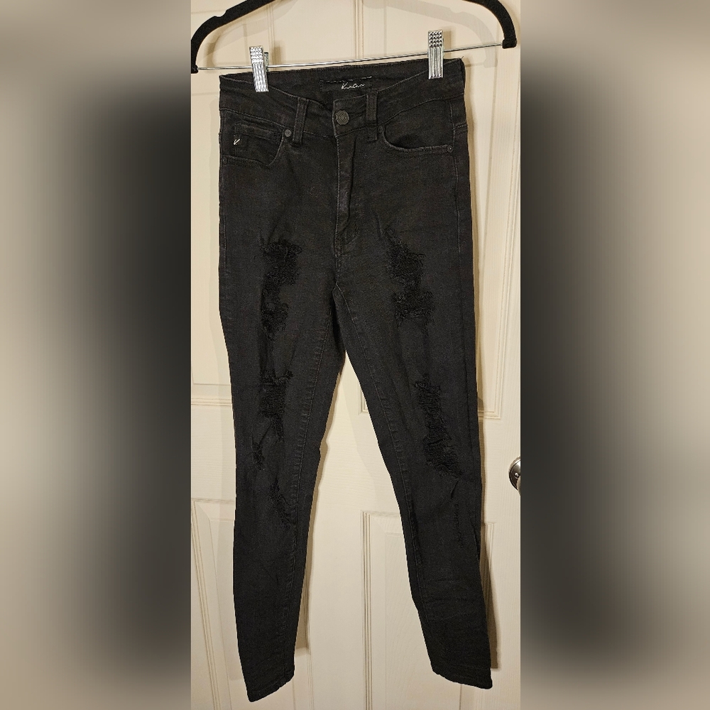 KanCan Black Distressed Skinny Jeans